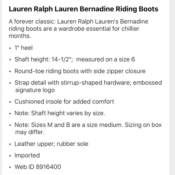 Lauren Ralph Lauren Bernadine Black Boots Sz:5B - Picture 13 of 13